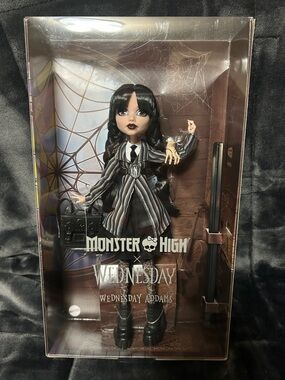 Monster High Wednesday Collectible Doll, Wednesday Addams